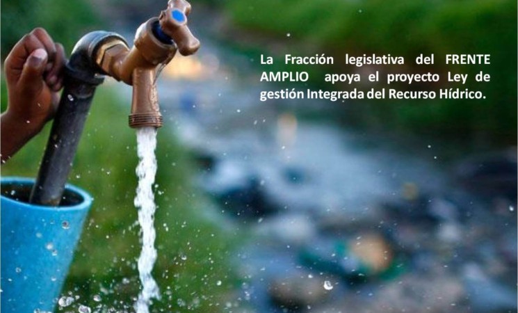 Fracción del FA apoya Ley Recurso Hídrico.